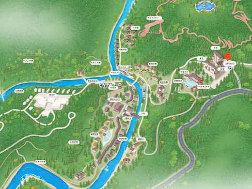 石狮结合景区手绘地图智慧导览和720全景技术，可以让景区更加“动”起来，为游客提供更加身临其境的导览体验。